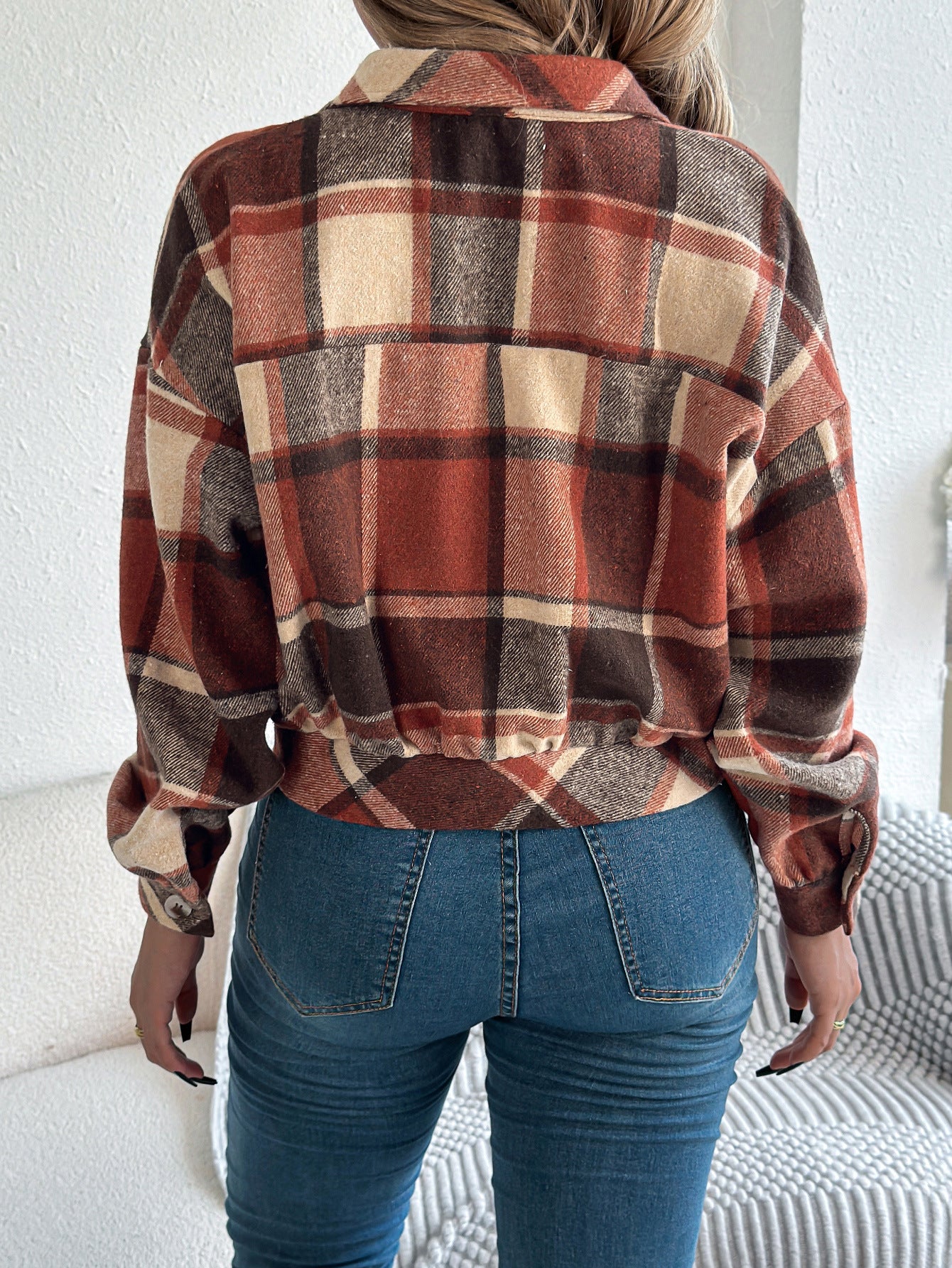 Plaid Stripe Long Sleeve Shirt