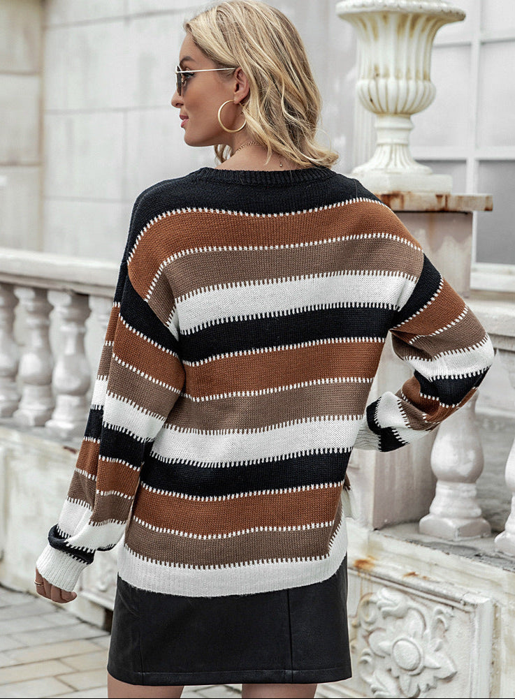 Winter Stitching Knit Pullover