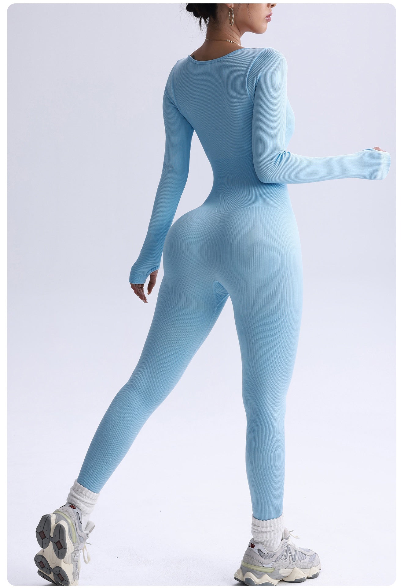 Long Sleeve Bodysuit Quick-Drying Tight Fitness & Yoga Outfit