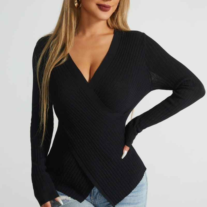 Irregular Cross Sweater
