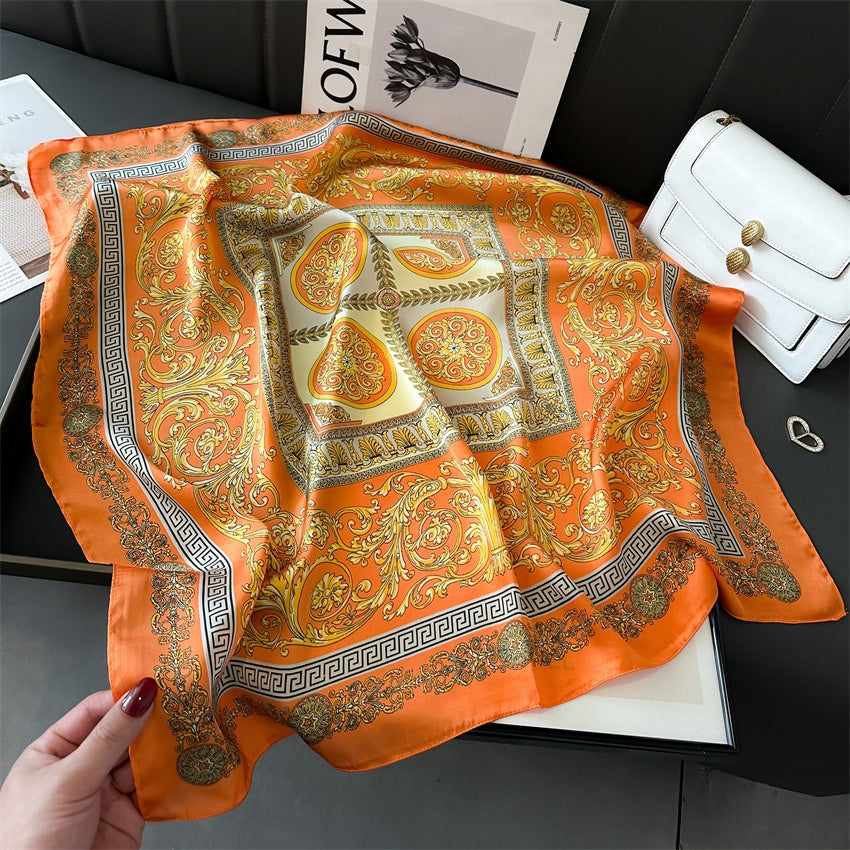 Light Luxury Silk Scarf – 70cm Elegant