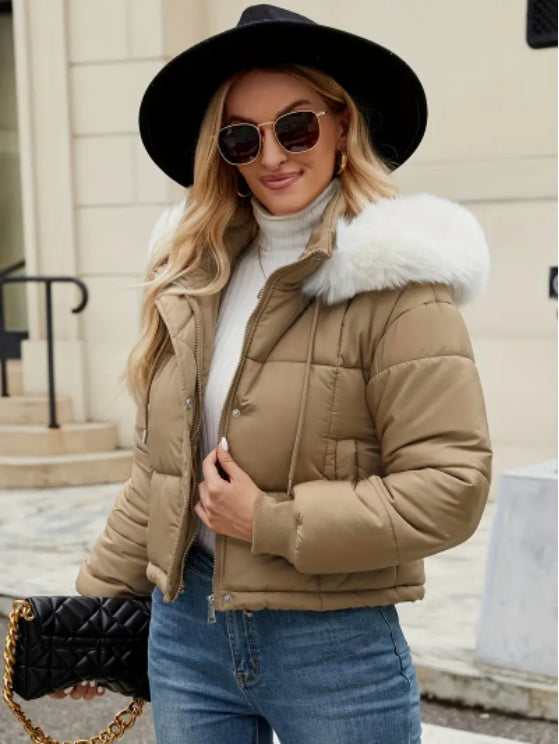 Chic Mint Puffer Jacket