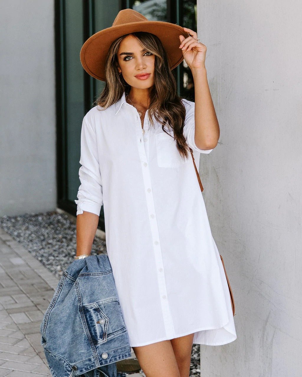 Long Casual Elegant Long Sleeve Shirt