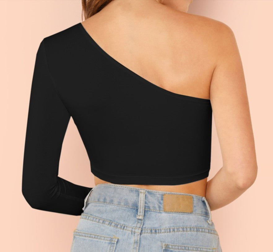 Off-the-Shoulder Knitted Top