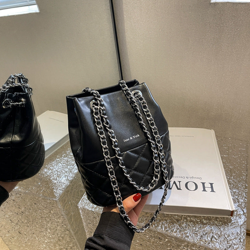 One-Shoulder Bucket Crossbody Bag