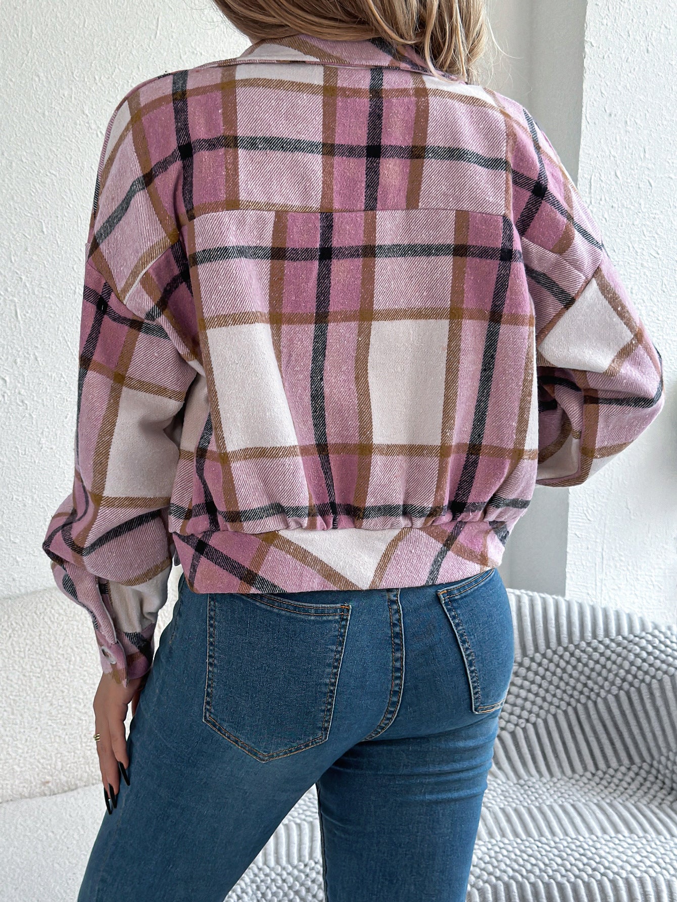 Plaid Stripe Long Sleeve Shirt