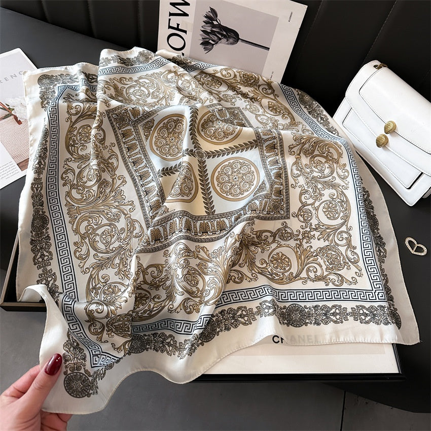 Light Luxury Silk Scarf – 70cm Elegant