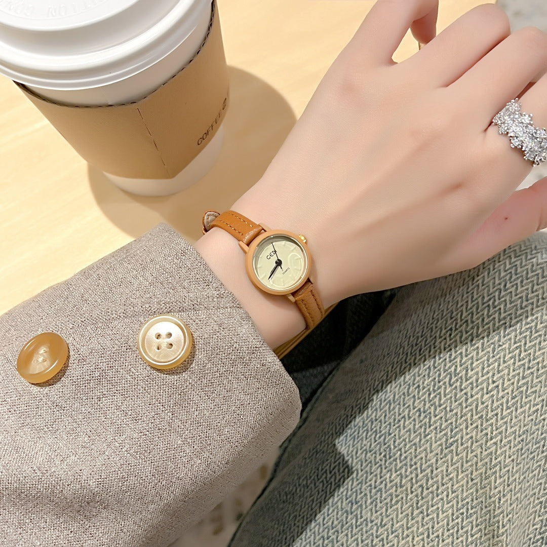 Candy Watch Thin Strap Wristwatch