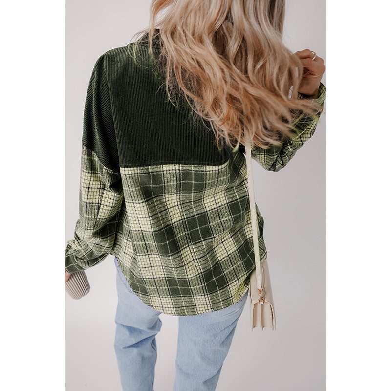 Color Contrast Patchwork Jacket Unique Special-Interest Outerwear