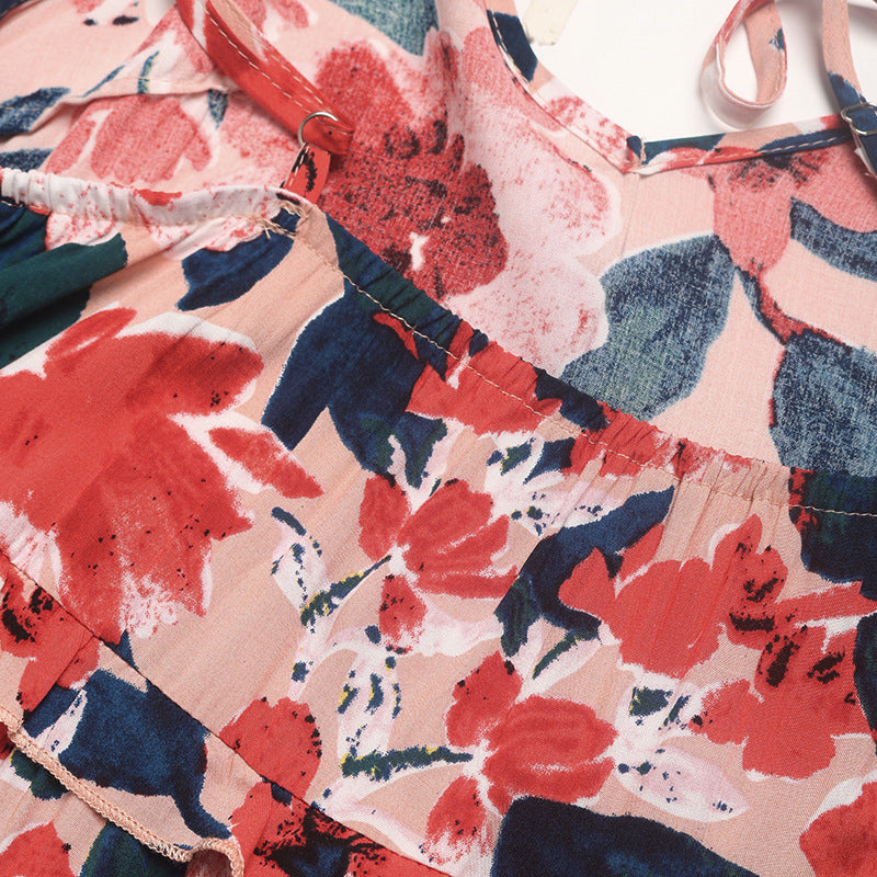 Floral Swing Dress Spaghetti Strap Sundress