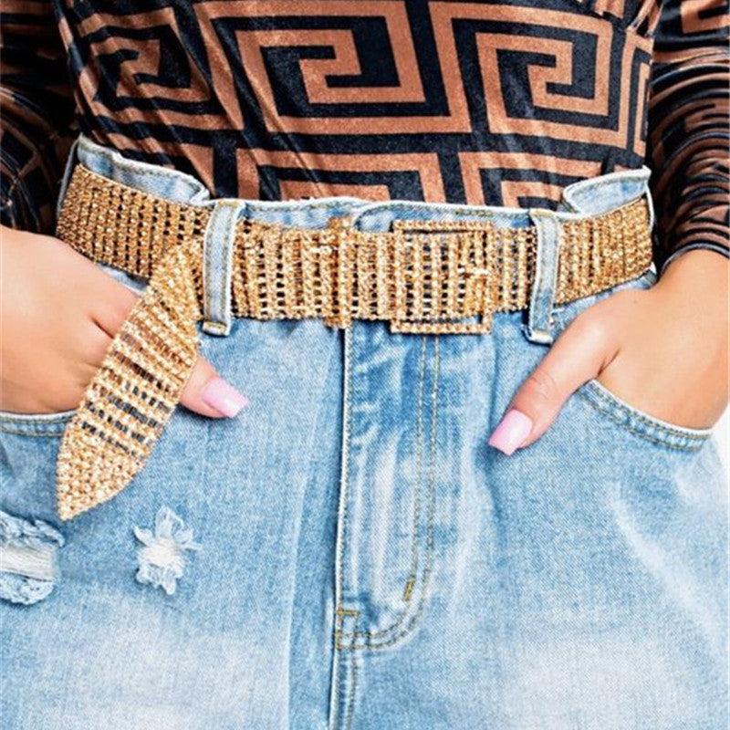 Diamond Inlaid Ten-row Diamond Waist Chain