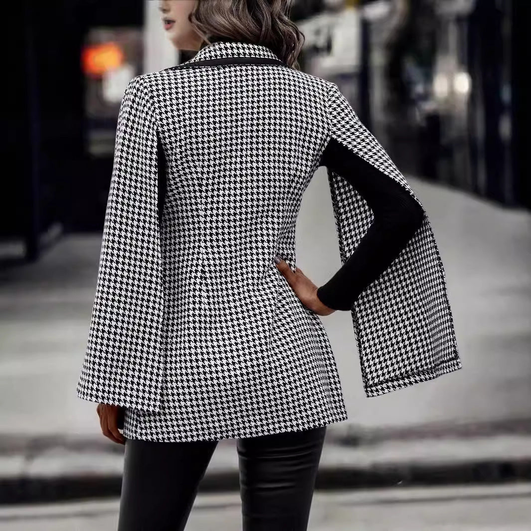 Elegant Split Long Sleeve Blazer