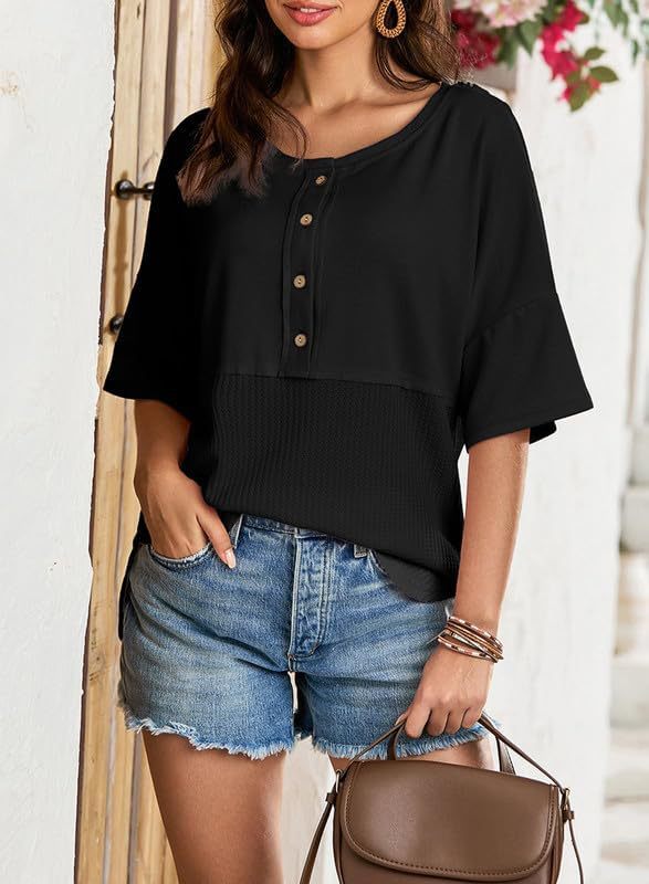 Waffle Knit Top