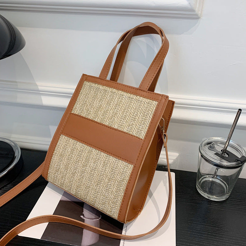 Simple Straw Bag Tote