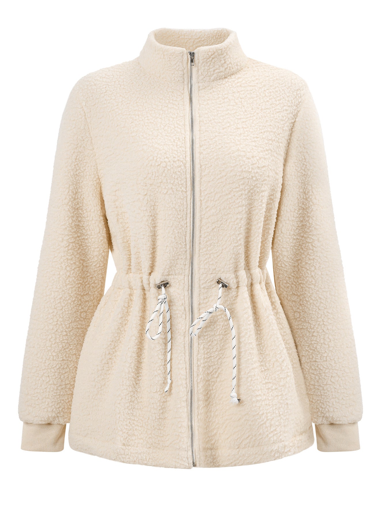 Casual Long Sleeve Plush Coat