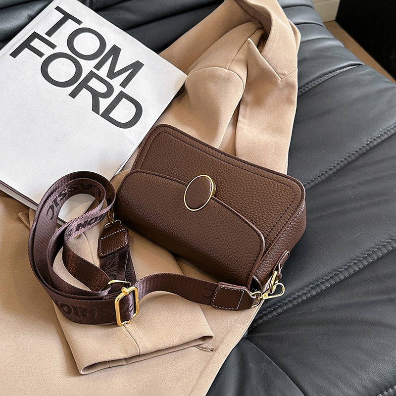 Small Square Shoulder Bag All-Match Wide Strap