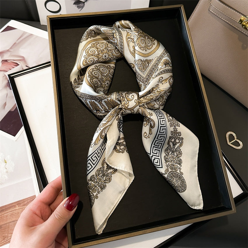 Light Luxury Silk Scarf – 70cm Elegant