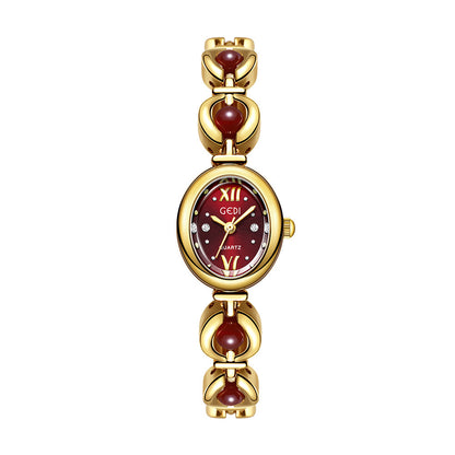 Emerald Bracelet Watch High-Grade Luxury Shell Pearl Timepiece