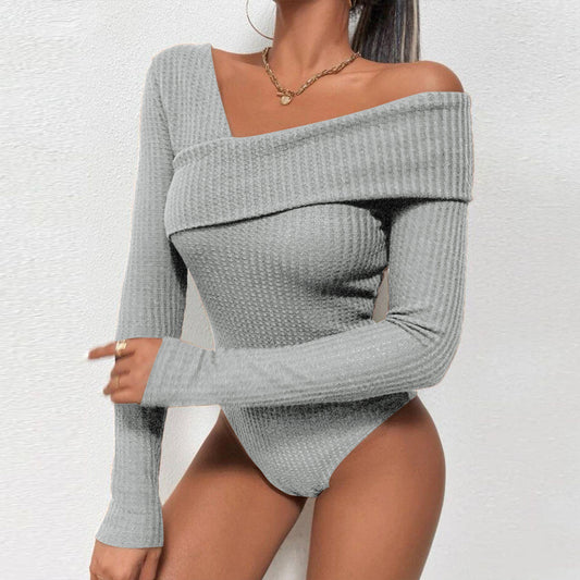 Off-Shoulder Bodysuit Jumpsuit Elegant One-Piece