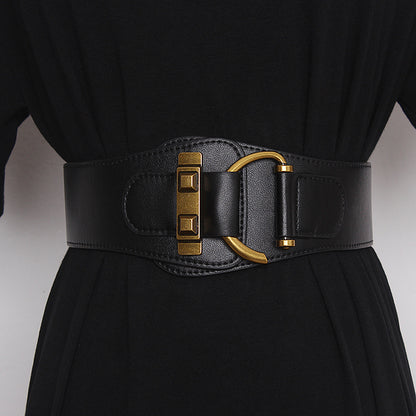 Elastic Leather Waist Belt