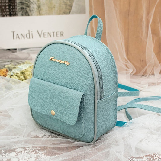 Small Shoulder Backpack Letter