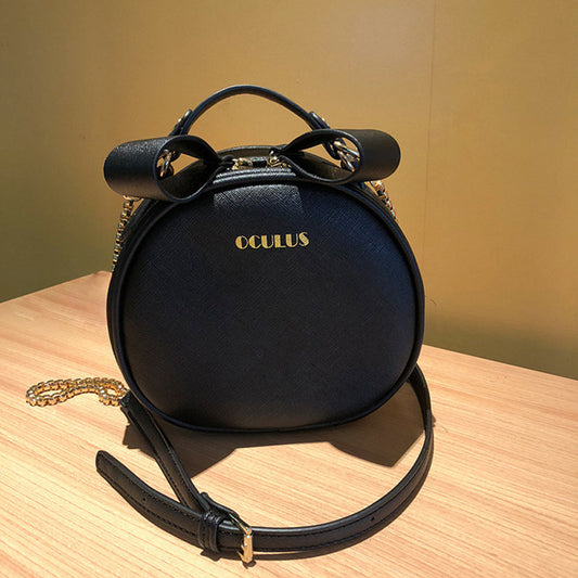 One-Shoulder Round Bag Trendy Small