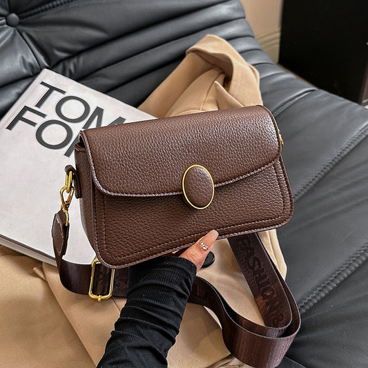 Small Square Shoulder Bag All-Match Wide Strap