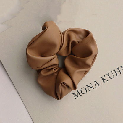 Fashion Handmade Leather Accessory Hair Scrunchie