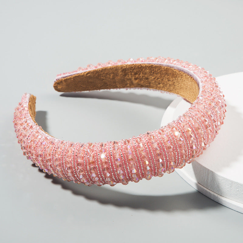 Hand-Woven Crystal Baroque Headband