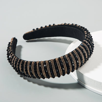 Hand-Woven Crystal Baroque Headband