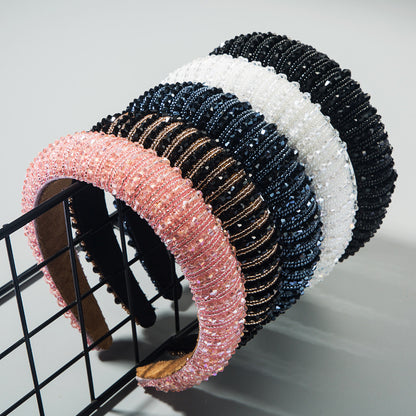 Hand-Woven Crystal Baroque Headband