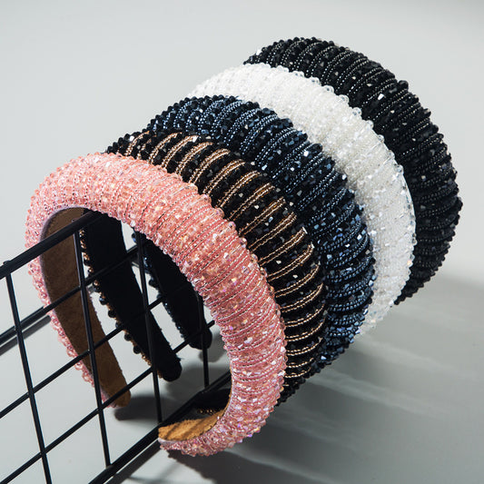 Hand-Woven Crystal Baroque Headband