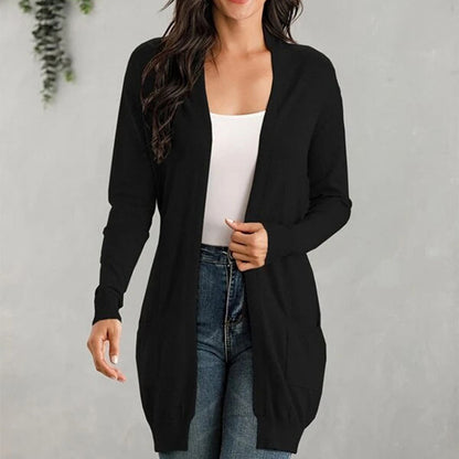 Long-Sleeve Knitted Cardigan