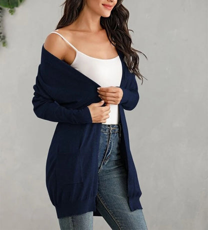 Long-Sleeve Knitted Cardigan
