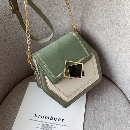 Matte leather shoulder bag