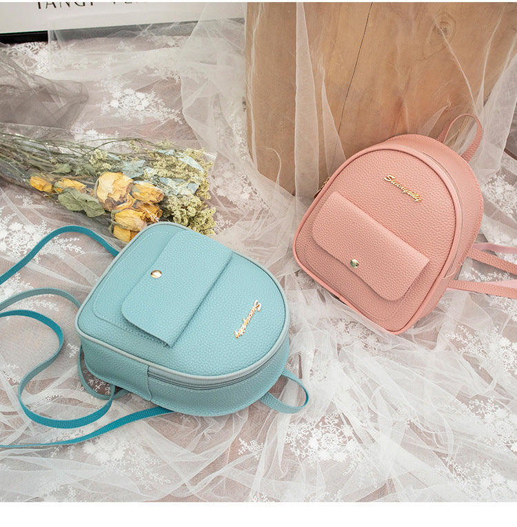 Small Shoulder Backpack Letter