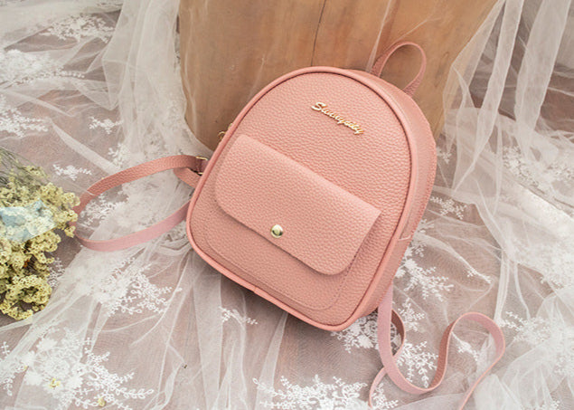 Small Shoulder Backpack Letter