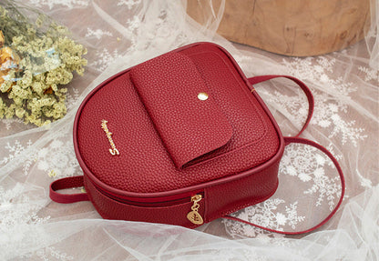 Small Shoulder Backpack Letter