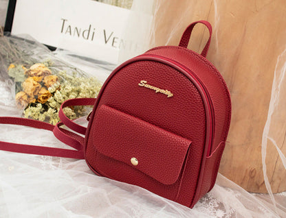 Small Shoulder Backpack Letter