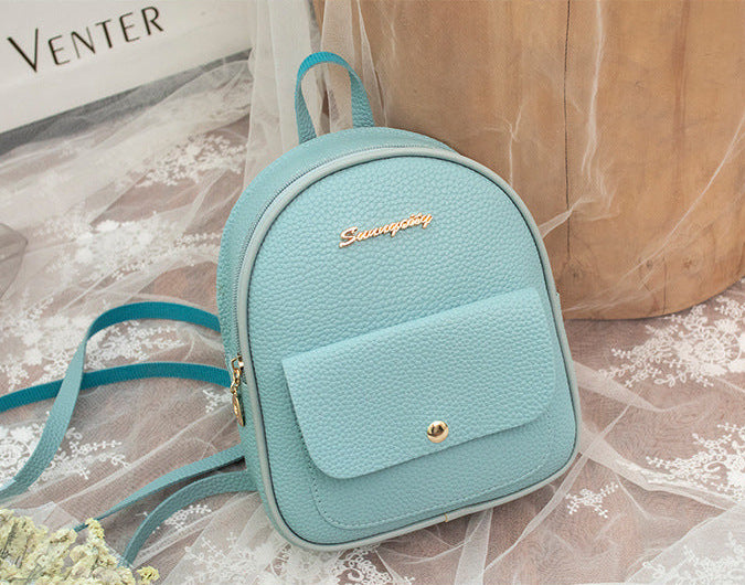 Small Shoulder Backpack Letter