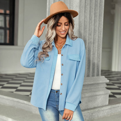 Waffle Knit Long Sleeve Shirt