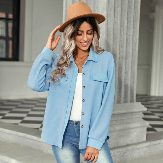 Waffle Knit Long Sleeve Shirt