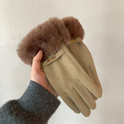 Touch Screen Fleece-Lined Winter Gloves