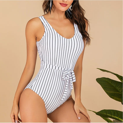 Printed Bikini Bodysuit One-Piece Swimsuit Monokini Beachwear