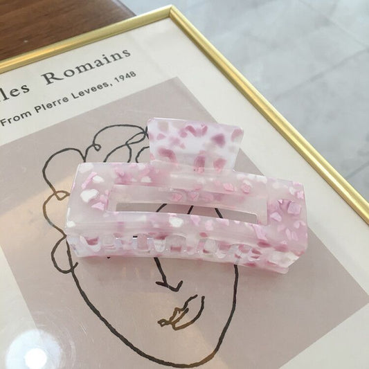 Large Geometric Acrylic Hair Clip Hair Grab