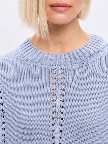 Loose Round Neck Sweater Casual Idle Style Knit