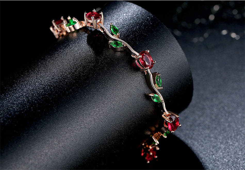 Plated Crystal Bracelet Elegant