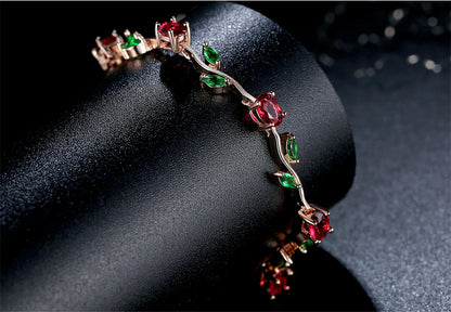 Plated Crystal Bracelet Elegant