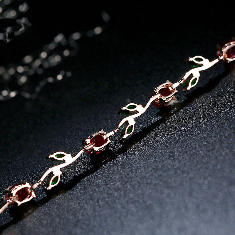 Plated Crystal Bracelet Elegant