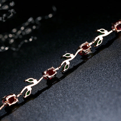 Plated Crystal Bracelet Elegant